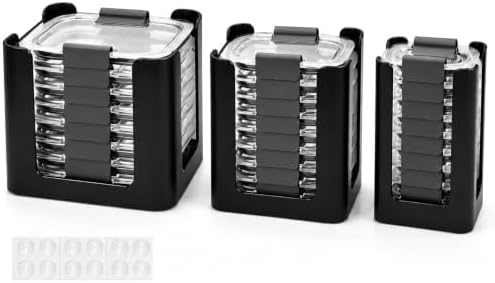 Food Container Lid Organizer for Rubbermaid Brilliance nap-on lids