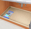 SIKADEER Waterproof Under Sink Mat 34" x 19" Cabinet Protector Silicone Mat
