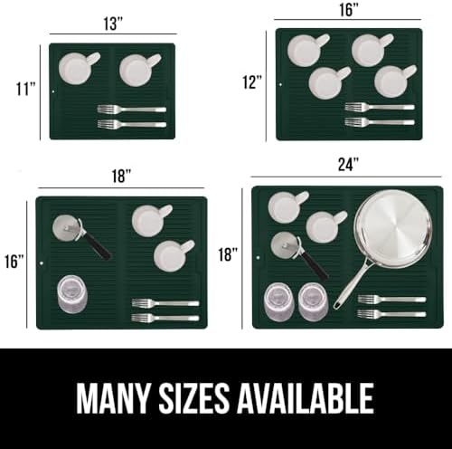 GORILLA GRIP Patented BPA-Free Silicone Dish Drying Mat