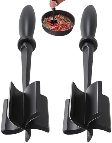 Meat Masher & Separator, Ground Beef Smasher, Plastic Spatula Chopper