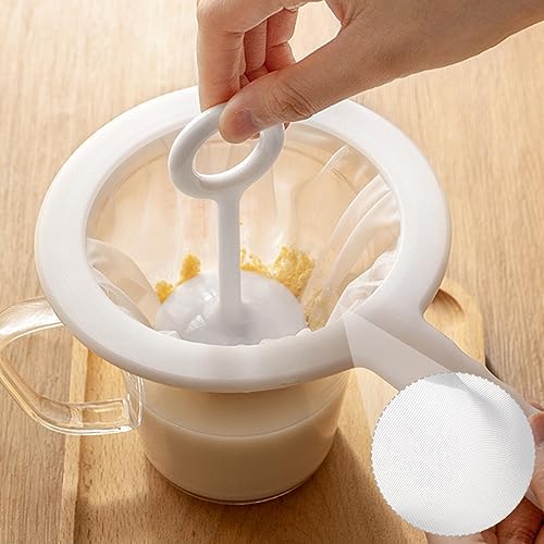 2Pcs Ultra-Fine Mesh Strainer Set, 200 & 400 Micron Nylon Sieve