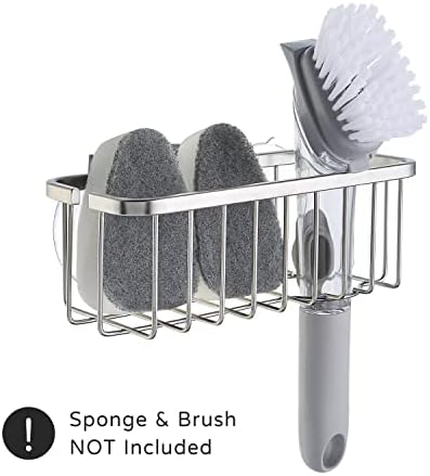 SunnyPoint NeverRust Deluxe Kitchen & Bathroom Sink Sponge Holder Organizer