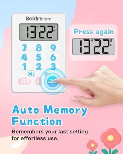 Digital Kitchen Timer, Waterproof Magnetic Countdown Timer