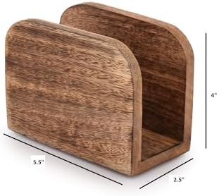 Samhita Burning Finish Mango Wood Napkin Holders