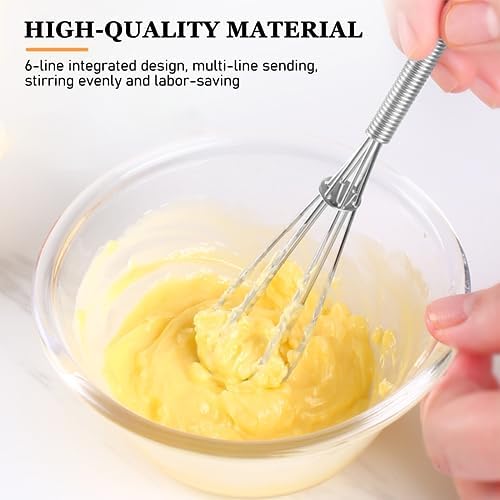 NileHome Mini Whisks Stainless Steel Whisk Set