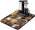 Coffee Bar Mat Accessories for Countertop Super Absorbent Anti-Slip Silicone