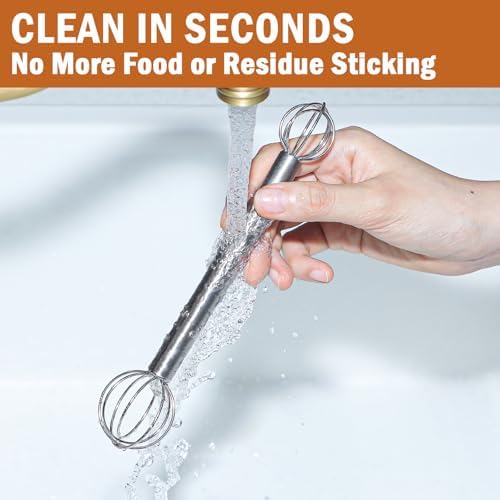 Stainless Steel Measuring Whisk, Double-Ended Whisk