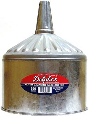 Delphos 590 Galvanized Oil Funnel, 8 Qt.