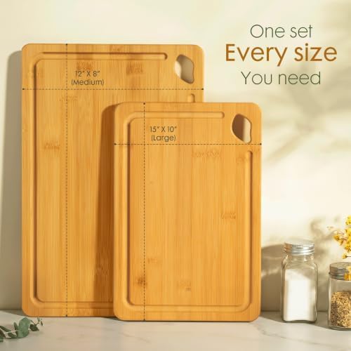 Astercook Nature Bamboo Cutting Boards