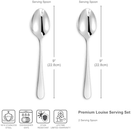 KEAWELL Premium Louise 9-Inch Serving Spoon