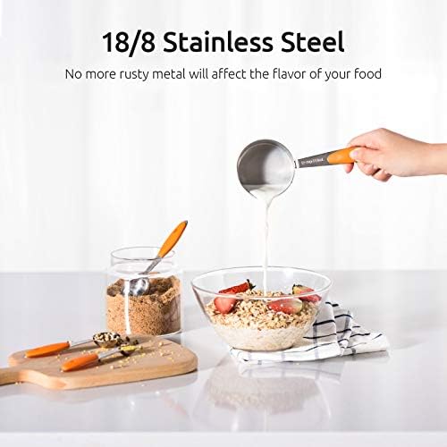 U-Taste Measuring Cups Spoons Set, 18/8 Stainless Steel