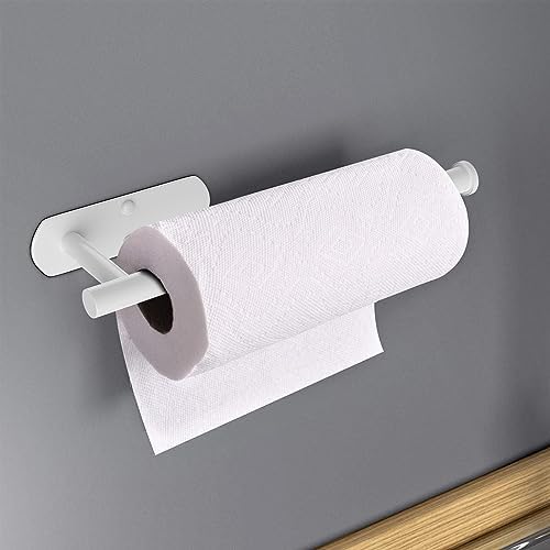 VAEHOLD Self Adhesive Paper Towel Holder Under Cabinet Mount, Wall Mounted