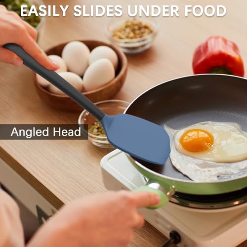 Coukre 2 Pack Silicone Spatula Set, High Heat Resistant