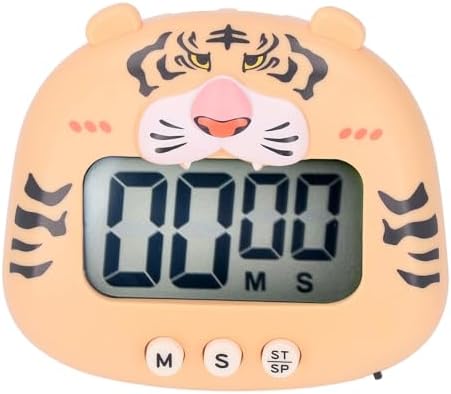 Digital Kitchen Timer Countup Countdown Cartoon Animal Sound Flash Alert Easy
