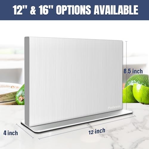 Magnetic Knife Block Without Knives—Stainless Steel Double-Sided Magnetic Knife