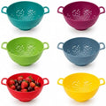 6Pcs Mini Colander for Kitchen Plastic Berry Strainer