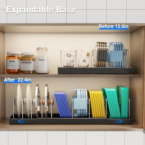 Mustorn Pots and Pans Organizer Under Cabinet