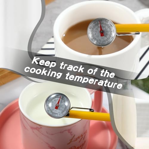 Xuhal 6 Pcs Stainless Steel Kitchen Dial Thermometer 5"