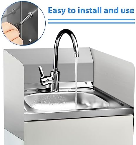 2 Pcs Stainless Steel Side Splash Guards