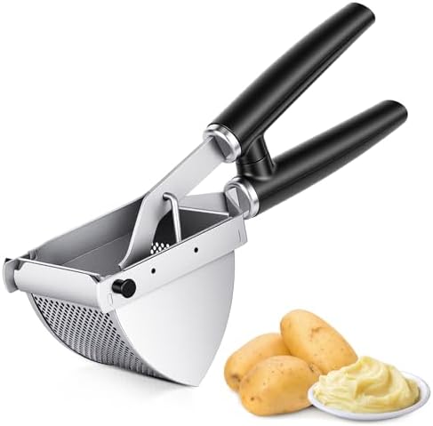 Potato Ricer Stainless Steel, Heavy Duty Potato Masher Dishwasher Safe