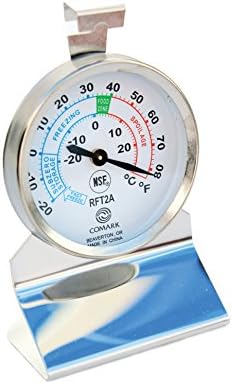 Comark RFT2AK Refrigerator/Freezer Thermometer Stainless Steel Construction