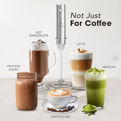 Zulay Kitchen Rechargeable Milk Frother Handheld