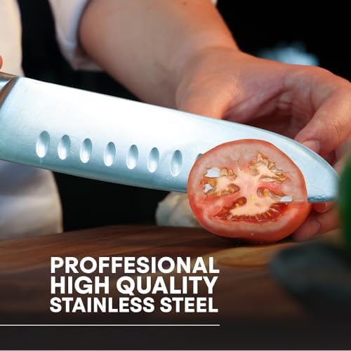 MasterChef Chef Knife Set with Bag, Knife Roll Set with 5 Professional Quality