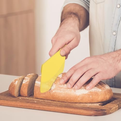 Hard Bench Scraper 4 PCs PP Plastic Dough Scraper Food Scraper
