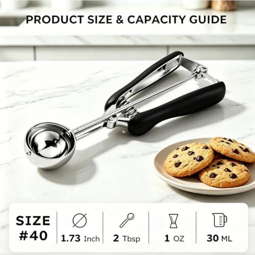 Cookie Scoop 2 Tablespoon, #40/2 Tbsp Cookie Scoops
