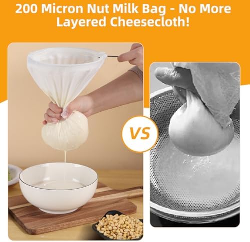 5 Pcs Premium Ultra Fine Mesh Strainer Bags