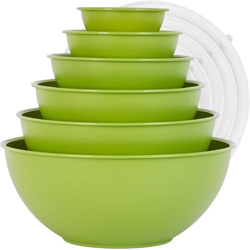 BoxedHome BPA Free Plastic Round Mixing Bowl
