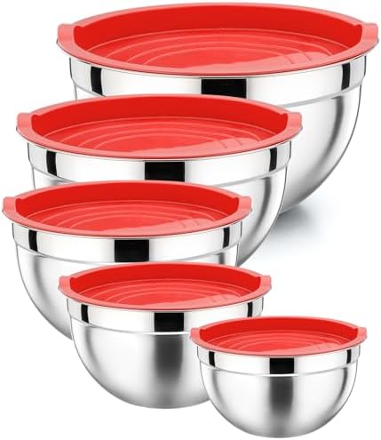 P&P CHEF Metal Mixing Bowls