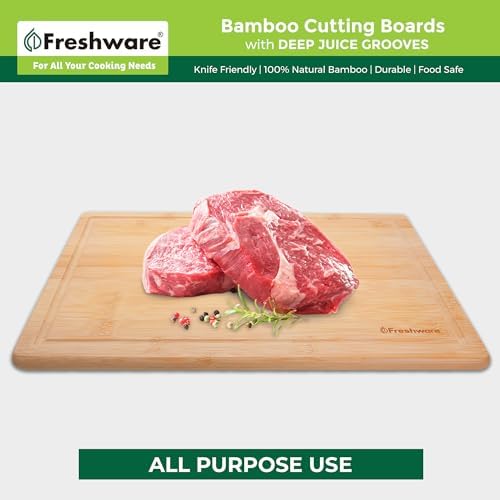 Freshware 20 Inch 2XL Bamboo Cutting Boards