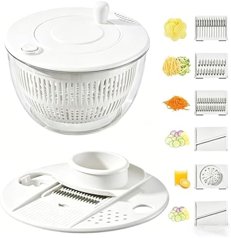 Ceruaxb Salad Spinner Chopper, 5.3 Qt Lettuce Dryer