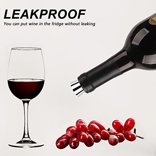 Wine Stopper 5 Pack, Reusable Decorative Bottle Stoppers