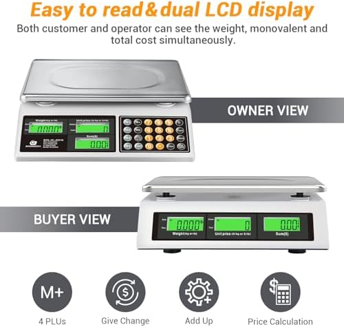 Price Computing Scale 66lb Digital Commercial Produce Scale