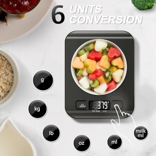 Food Scale, 11lb Kitchen Scale, 0.05oz/1g Weight Grams and Ounces