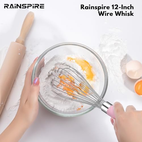 Rainspire Wire Whisk Stainless Steel, Balloon Whisks