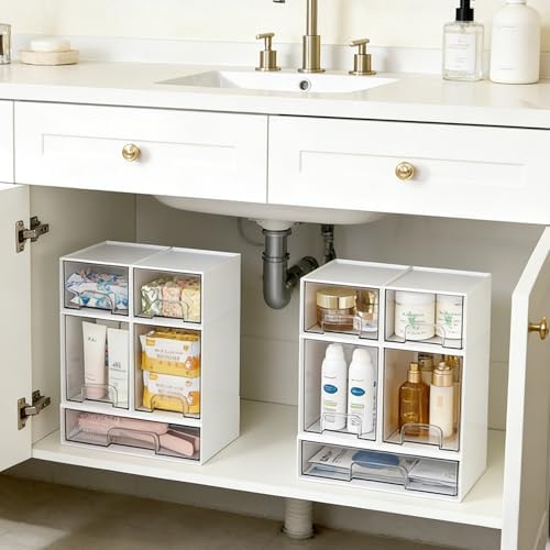 Vtopmart Stackable Storage Drawers Set of 5, Baby Bottle Organizer