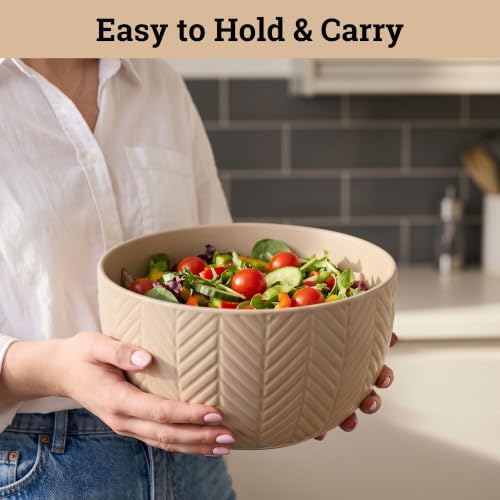 Ceramic Mixing Bowls Set of 4 pcs, Colorful Nesting Bowls 5, 0.5 Qt