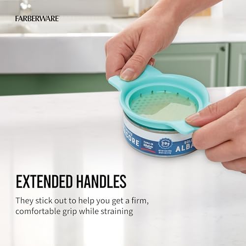 Farberware Classic Can Strainer and Colander, Aqua Sky