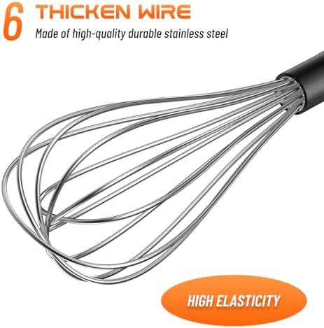 NileHome Whisk Set 8" 10" 12" Kitchen Whisk