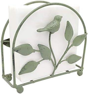 Cast Iron Bird & Tree Classic Napkin Holder/Tabletop Freestanding Tissue