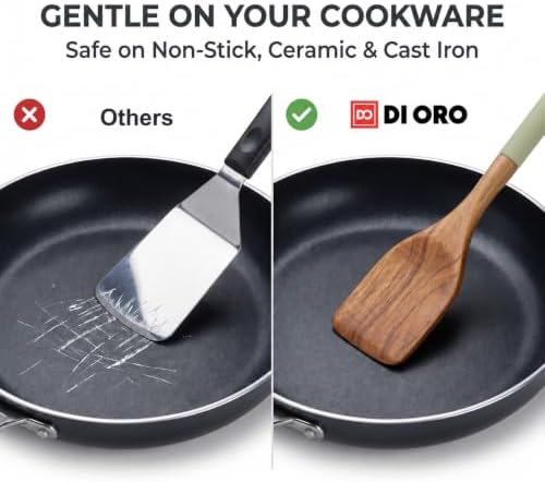 DI ORO Wooden Kitchen Utensil Set