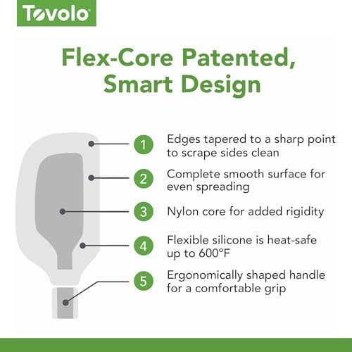 Tovolo Silicone Spatula Wooden Handle