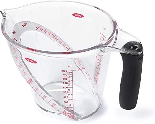 OXO 1 Litre Angled Measuring Jug, Transparent