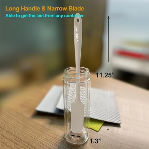 2-Pack Silicone Small Jar Spatulas