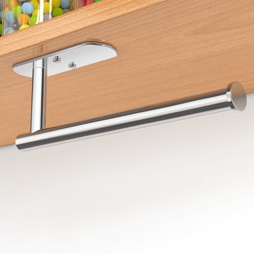 VAEHOLD Self Adhesive Paper Towel Holder Under Cabinet Mount, Wall Mounted