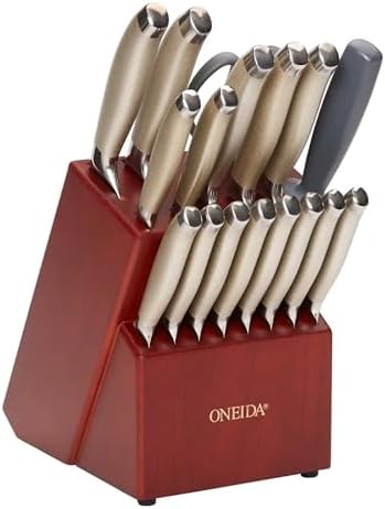Oneida Preferred Stainless Steel Kitchen Cutlery Set – 18 Piece Complete Knife