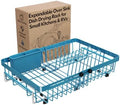 MAJALiS Blue Expandable Dish Drying Rack Over The Sink